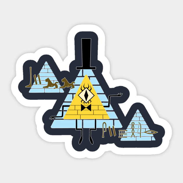 Hieroglyph Bill Sticker by WaveCipher